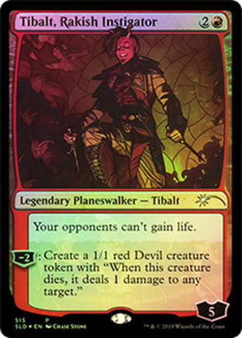 Tibalt, Rakish Instigator - Foil - Stained Glass