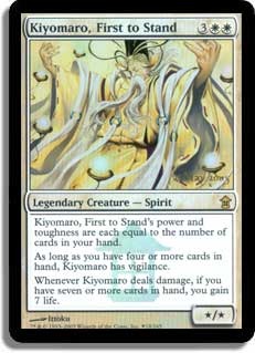 Kiyomaro, First to Stand - Foil - Prerelease Promo