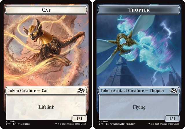 Cat (0002) // Thopter (0010) Double-Sided Token