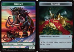 Elephant (0014) // Treasure (0016)  Double-Sided Token