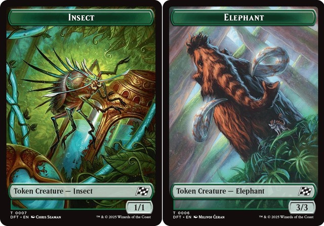 Insect (0007) // Elephant (0006) Double-Sided Token