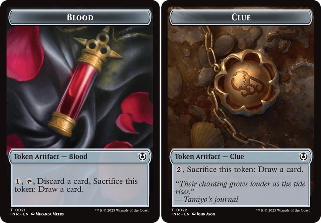 Blood (0021) // Clue (0022) Double-Sided Token - Foil