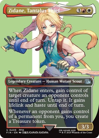 Zidane, Tantalus Thief - Foil - Borderless