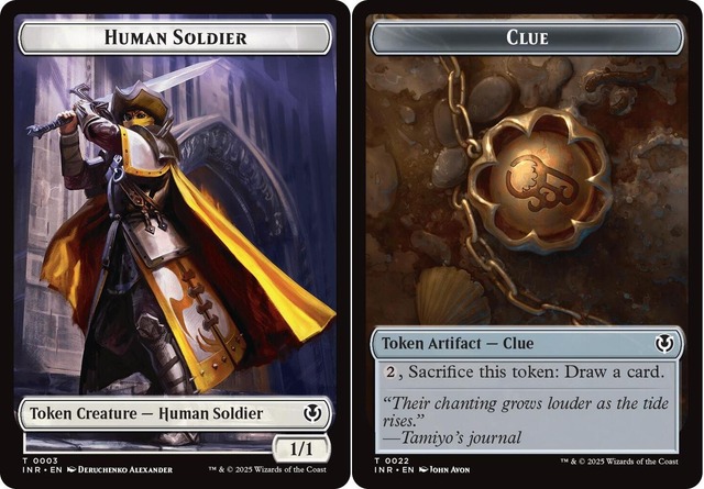 Human Soldier (0003) // Clue (0022) Double-Sided Token