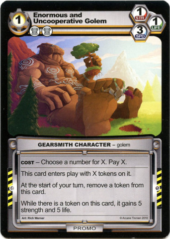 Enormous and Uncooperative Golem