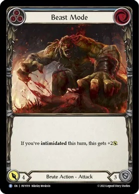 Beast Mode (Blue) - Rainbow Foil