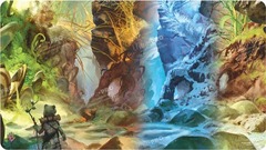 Bloomburrow Season Lands: Swamp (Four Seasons) Standard Gaming Playmat for Magic: The Gathering