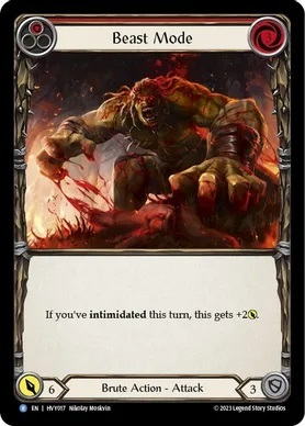 Beast Mode (Red) - Rainbow Foil