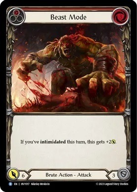 Beast Mode (Red) - Rainbow Foil