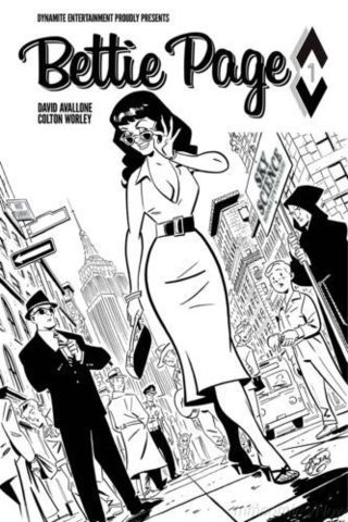 Bettie Page #1 Chantler 1:40 B/W Variant