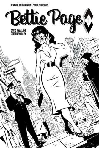 Bettie Page #1 Chantler 1:40 B/W Variant
