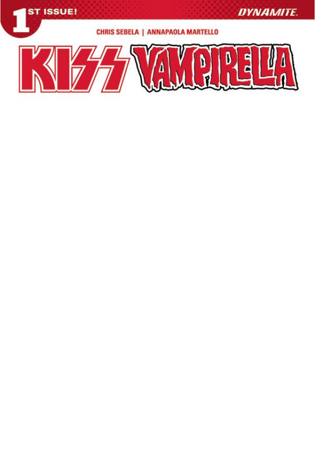 KISS / Vampirella #1 (Blank Authentix Cover)