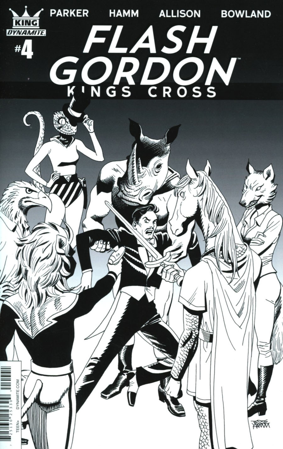 Flash Gordon Kings Cross #4 B/W Variant