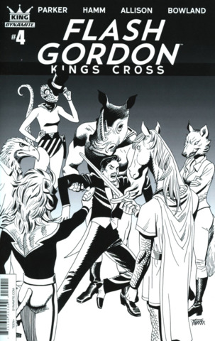 Flash Gordon Kings Cross #4 B/W Variant
