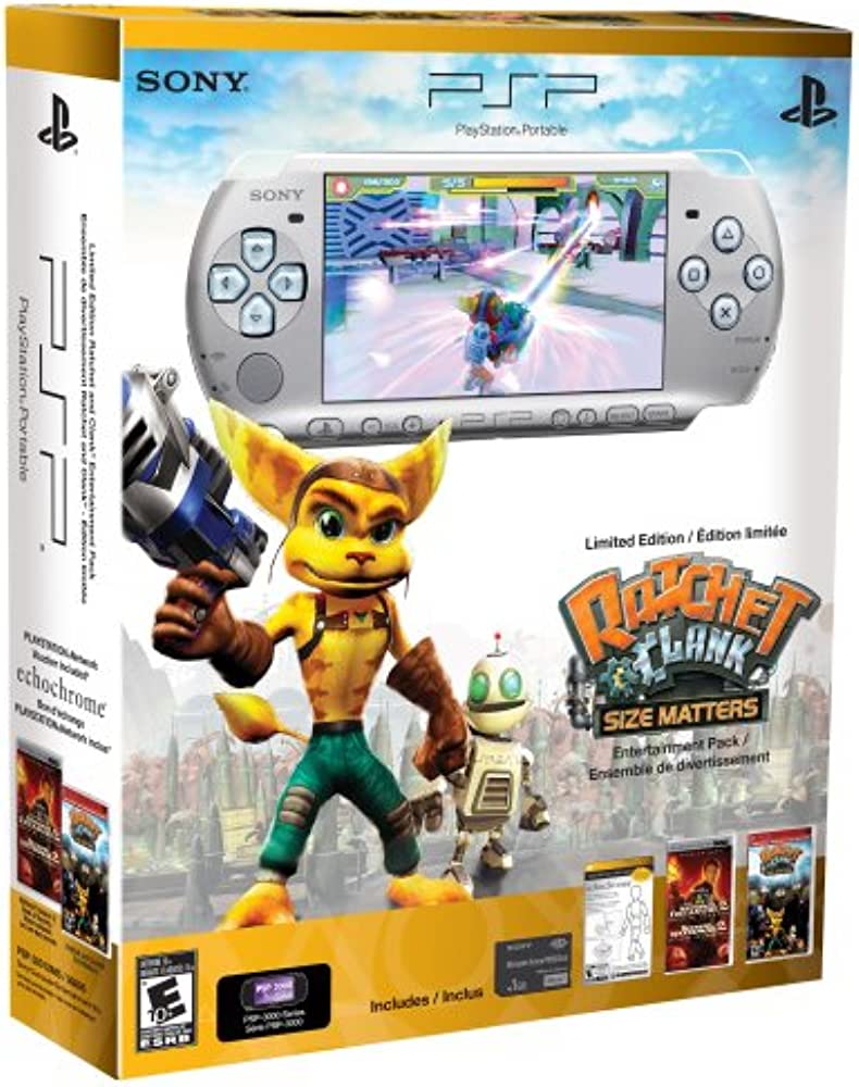 Sony PlayStation Portable - PSP 3000 - Ratchet & Clank Limited Edition [Silver]