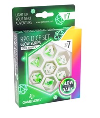 Gamegenic - Glow Series: RPG Dice Set (Set of 7) - Toxic Stones