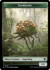 Saproling (0030) // Treasure (0029) Double-Sided Token