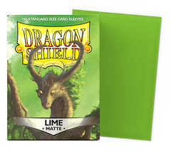 Dragon Shield Sleeves - Matte Lime - 100 Count