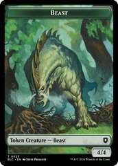 Beast (0025) // Cat (0026) Double-Sided Token