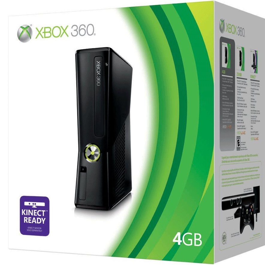 Microsoft Xbox 360 Slim Console - 4GB