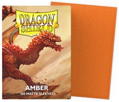 Dragon Shield Sleeves - Matte Amber - 100 Count