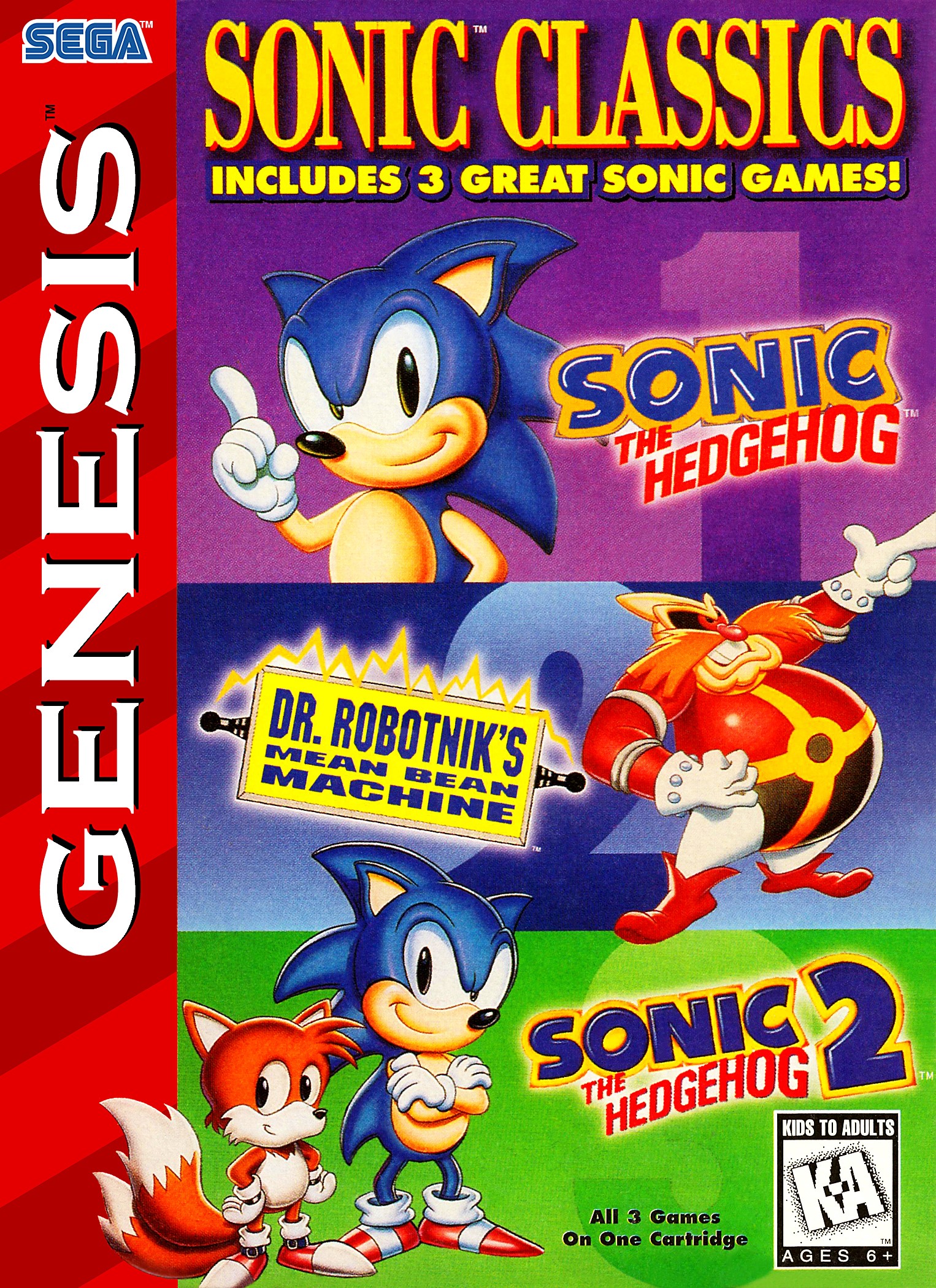 Sonic Classics 3 In 1
