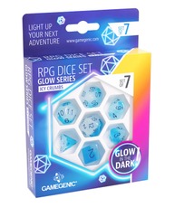 Gamegenic - Glow Series: RPG Dice Set (Set of 7) - Icy Crumbs