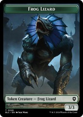 Frog Lizard (0028) // Storm Crow (0018) Double-Sided Token