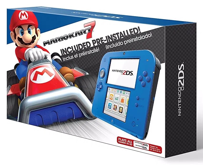 Nintendo 2DS -  Blue Mario Kart 7 Edition