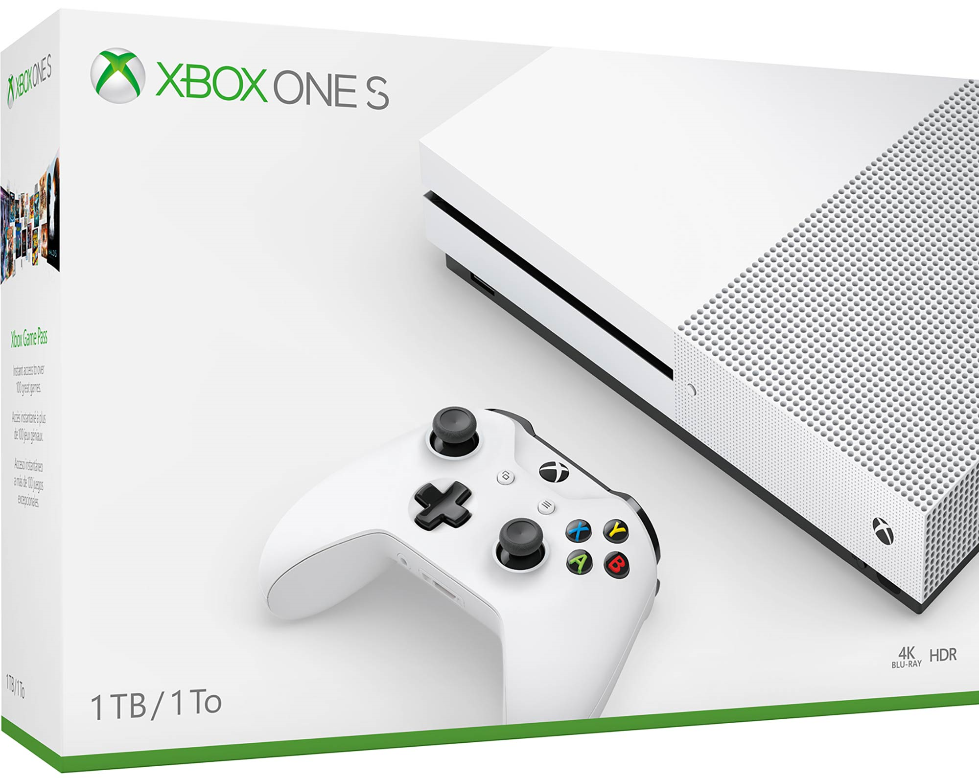 Xbox One S Console - 1TB White