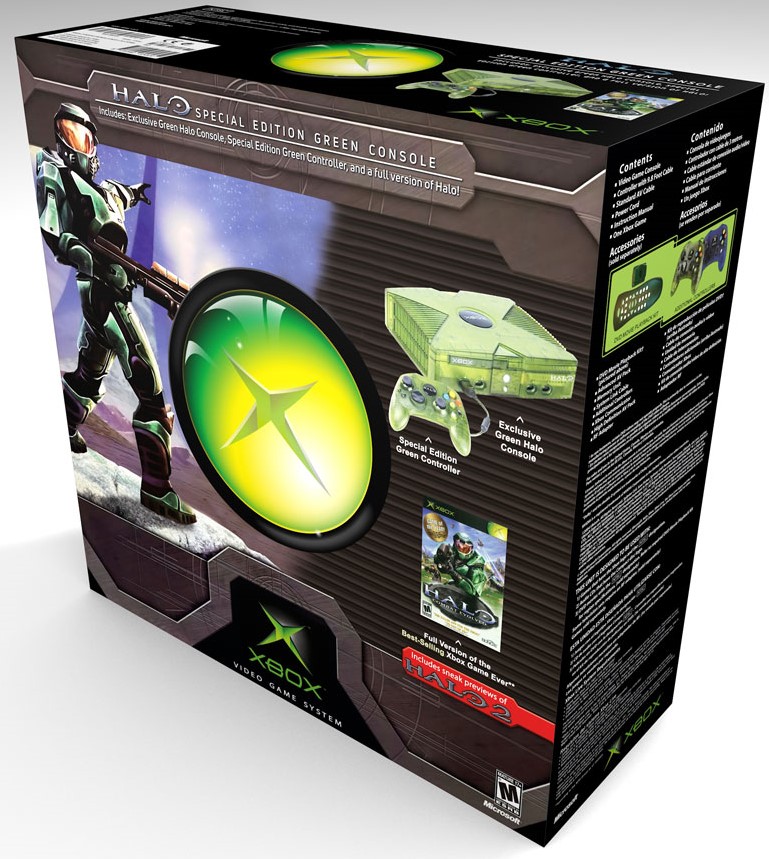 Xbox Console [Halo Limited Edition Green]