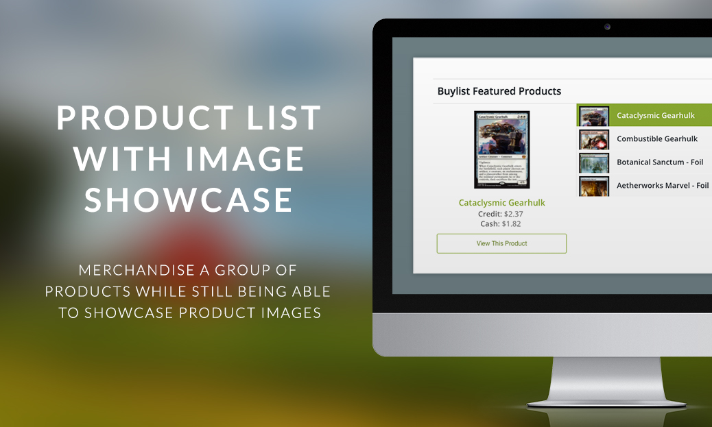 Product List with Image Showcase Display Product List with Image Showcase Display
