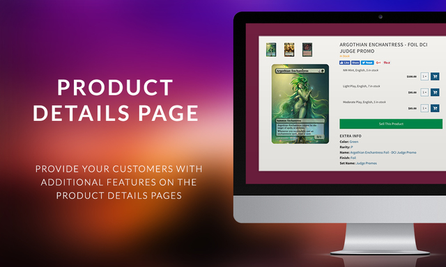 Product Details Page with Social Sharing and Modular Layout