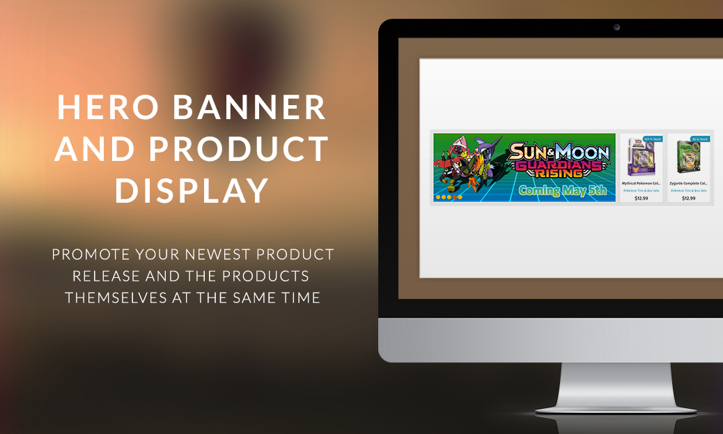 Hero Banner and Product Display Hero Banner and Product Display