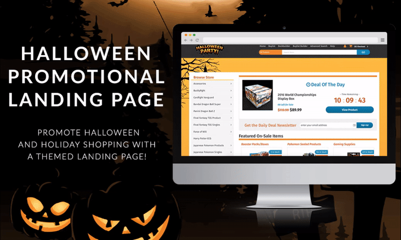 Halloween Promotional Landing Page