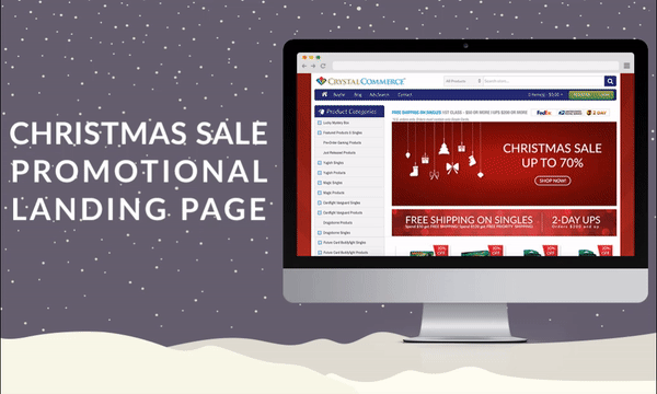 Christmas Promotional Landing Page Christmas Promotional Landing Page