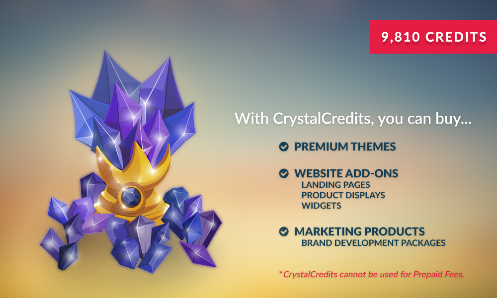 9,810 CrystalCredits - Level 9 Discount 9,810 CrystalCredits - Level 9 Discount