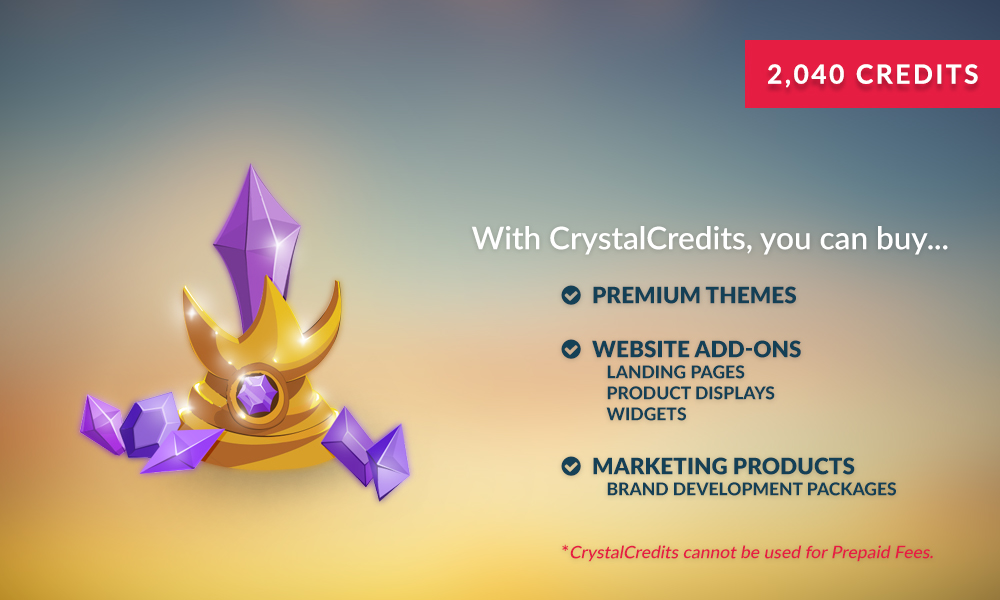 2,040 CrystalCredits - Level 2 Discount 2,040 CrystalCredits - Level 2 Discount