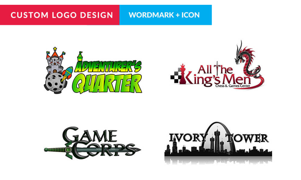 Custom Logo Design - Wordmark + Icon + 2 Design Iterations Custom Logo Design - Wordmark + Icon + 2 Design Iterations