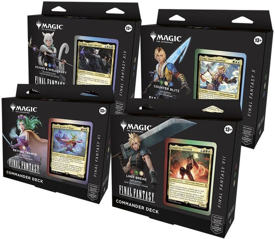 Final Fantasy Commander Deck Display