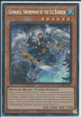 Georgius, Swordman of the Ice Barrier - BLTR-EN006 - Secret Rare - 1st Edition