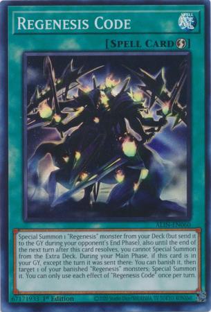 Regenesis Code - ALIN-EN060 - Super Rare - 1st Edition