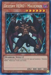 Destiny HERO - Malicious - RA03-EN001 - Prismatic Collector's Rare - 1st Edition
