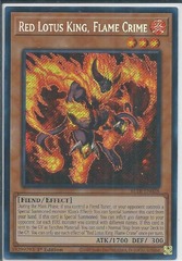Red Lotus King, Flame Crime - BLTR-EN028 - Secret Rare - 1st Edition