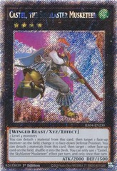 Castel, the Skyblaster Musketeer - RA04-EN230 - Platinum Secret Rare - 1st Edition