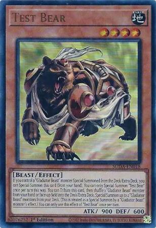 Test Bear - SUDA-EN018 - Ultra Rare - 1st Edition