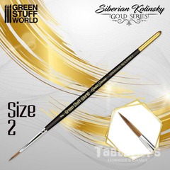 GOLD SERIES Siberian Kolinsky Brush - Size 2