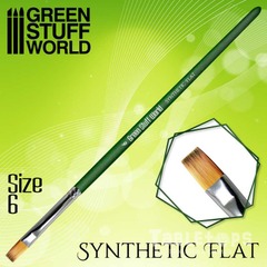 GREEN SERIES Synthetic Flat Brush Size 6