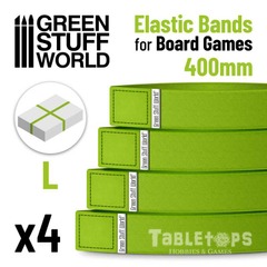 Elastic Bands for Board Games 400mm - Pack x4