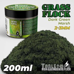 Electrostatic Grass 2-3mm - DARK GREEN MARSH - 200ml